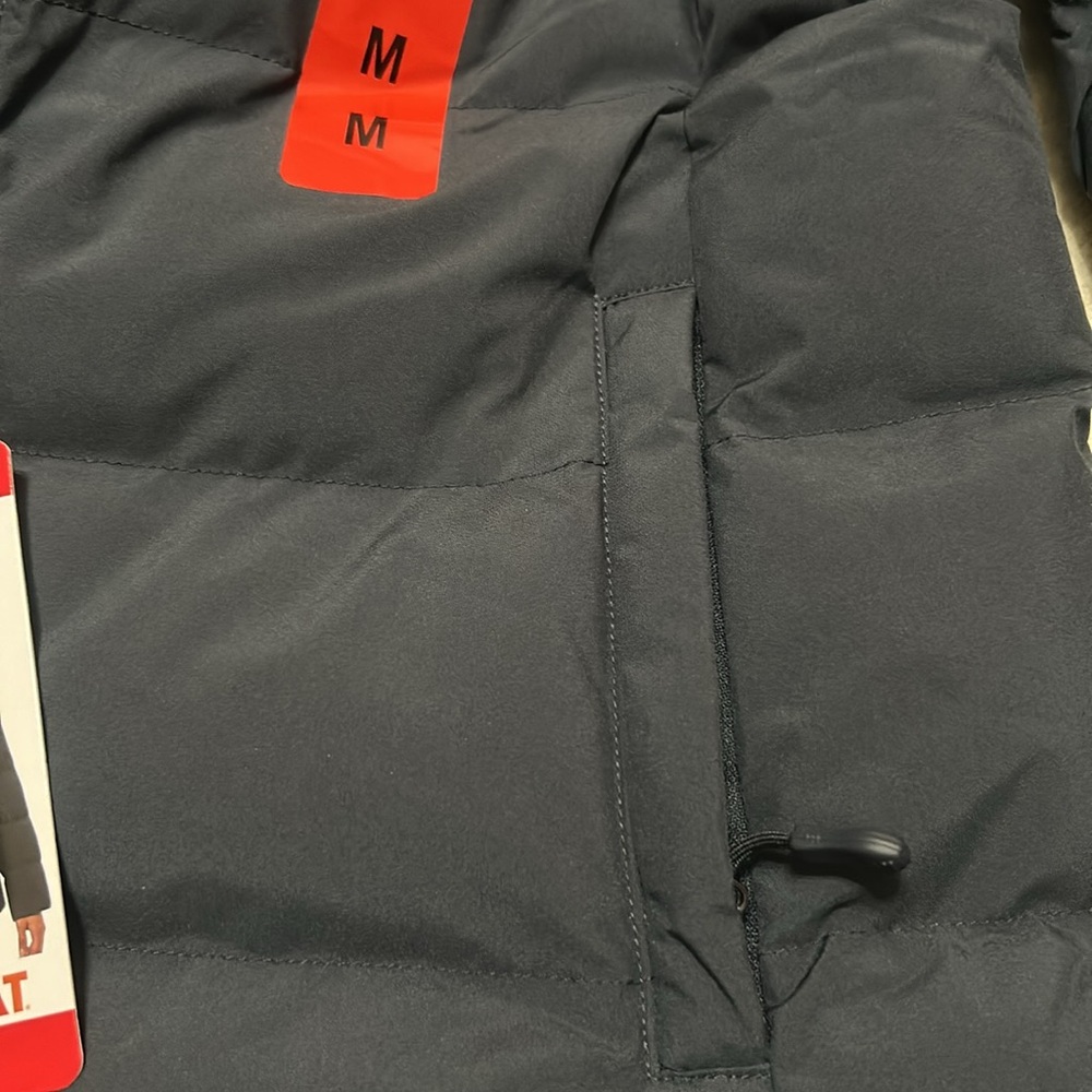 32 Degrees Women’s Puffer Jacket Hooded Blue Size M NWT - Picture 3 of 4